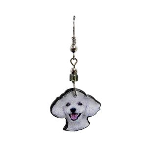 Acrylic Poodle Earrings