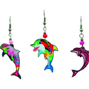 Acrylic Dolphin Earrings