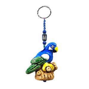 Ceramic Parrot Keychain