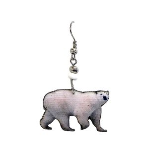 Acrylic Polar Bear Earrings