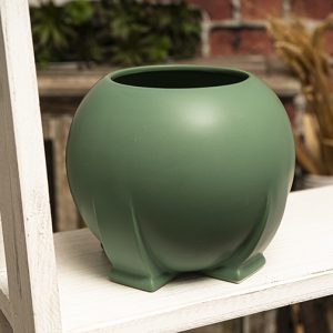Teco Orb Vase - Green