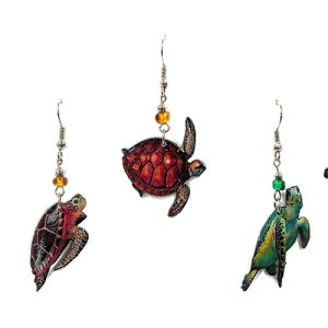 Acrylic Sea Turtle Earrings