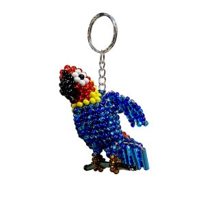 Seed Bead Parrot Keychain