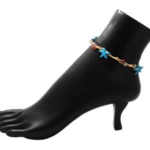 Starfish Pull Tie Anklet