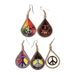 Graphic Peace Earrings
