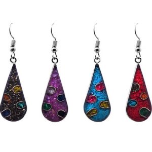 Geometric Stone Earrings