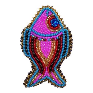 Handmade Fish Seed Bead Necklace